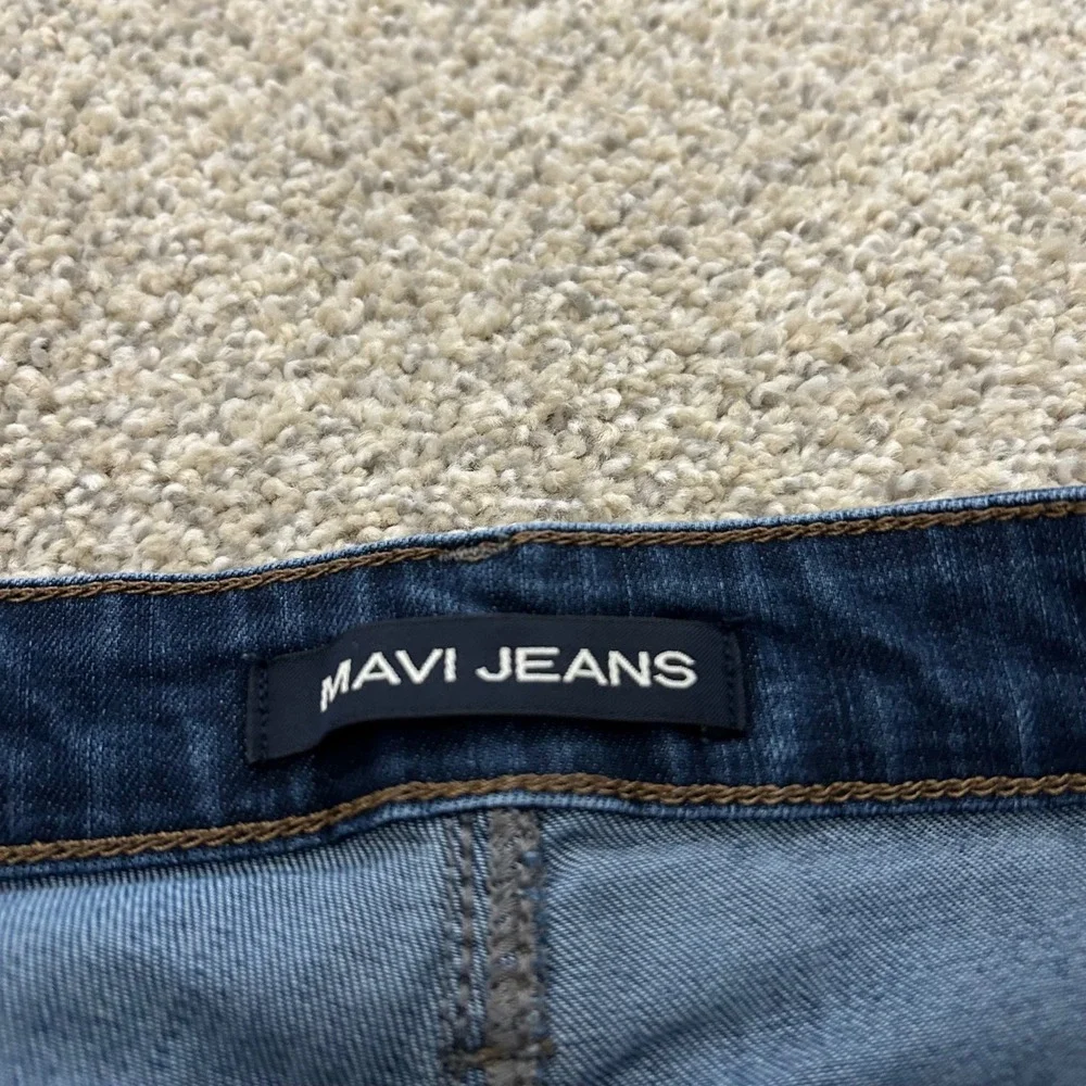 Mavi Marcus‎ Slim Straight Leg Jeans 34x32 (Fits 34X31) Dark Blue Indigo Stretch